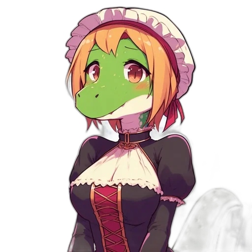 staff, dress, dragon, mask transparent PNG cut-out