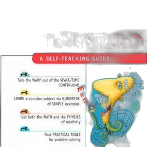 relativity, demystified, self-teaching, guide transparent PNG cut-out
