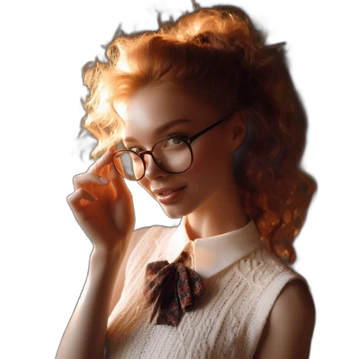dress, jewelry, face, hair transparent PNG cut-out