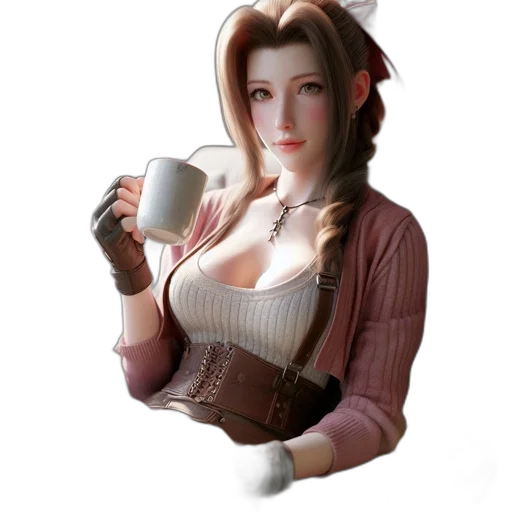 staff, robot, dress, 3d render transparent PNG cut-out