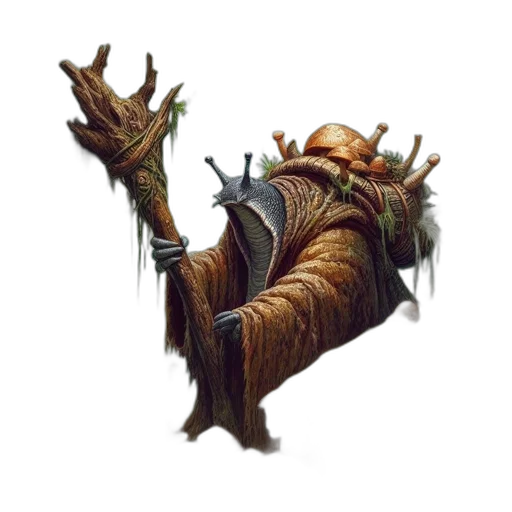 staff, dragon, creature, weapon transparent PNG cut-out