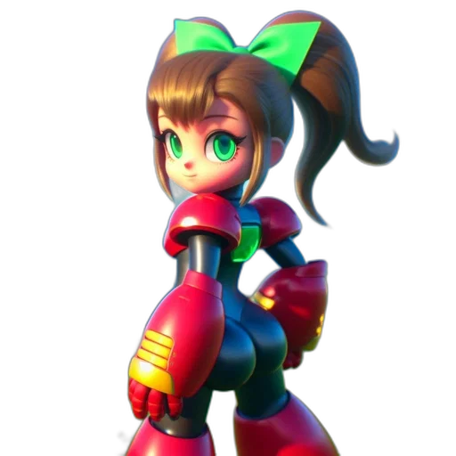 robot, weapon, staff, 3d render transparent PNG cut-out