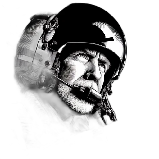 face, staff, hat, comic book art transparent PNG cut-out