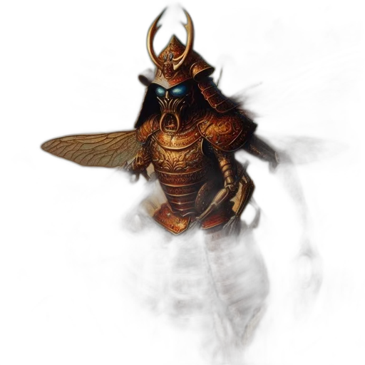 dragon, creature, staff, mask transparent PNG cut-out