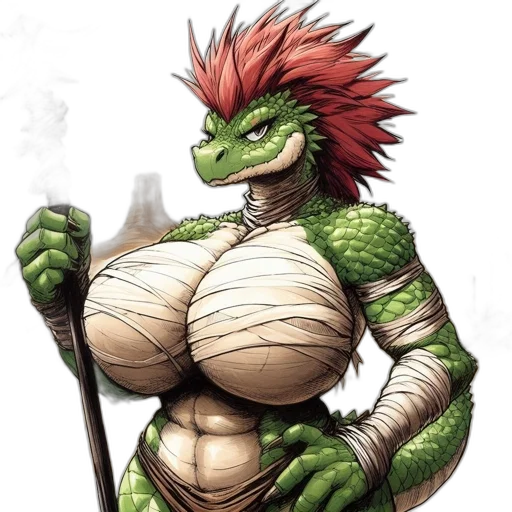 dragon, animal, staff, creature transparent PNG cut-out