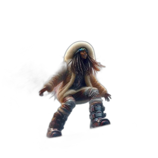 creature, animal, mask, hair transparent PNG cut-out