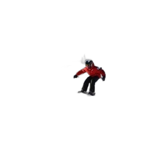 robot, staff, pixel art, snowboarder transparent PNG cut-out