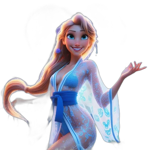 dress, concept art, fantasy art, 3d render transparent PNG cut-out