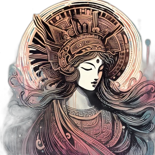 crown, dress, fantasy art, watercolor transparent PNG cut-out