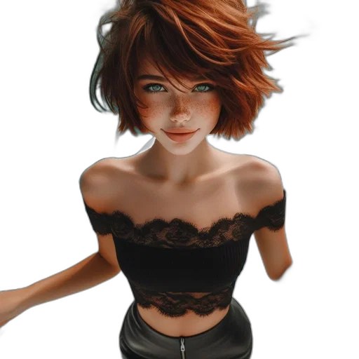 dress, face, hair, mask transparent PNG cut-out