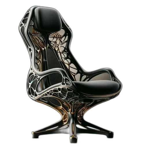 furniture, 3d render, photorealistic, cyberpunk transparent PNG cut-out
