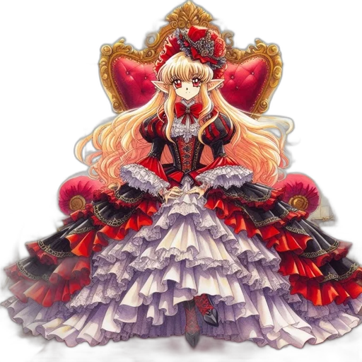 dress, crown, concept art, fantasy art transparent PNG cut-out