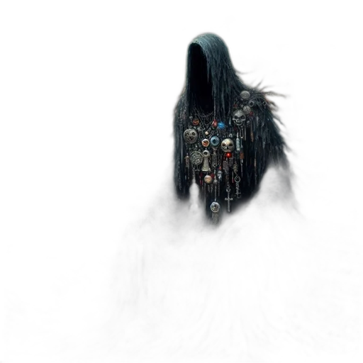hair, dress, robot, mask transparent PNG cut-out