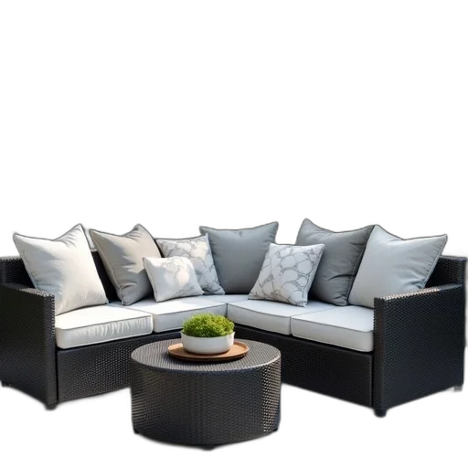 furniture, 3d render, photorealistic, monochrome transparent PNG cut-out