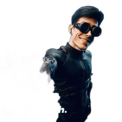 jacket, robot, face, mask transparent PNG cut-out