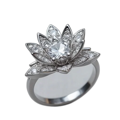 jewelry, crown, flower, 3d render transparent PNG cut-out