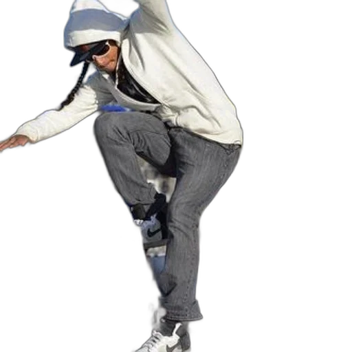 jacket, 3d render, concept art, skateboarder transparent PNG cut-out