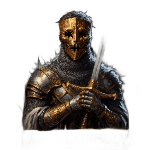 mask, sword, face, weapon transparent PNG cut-out
