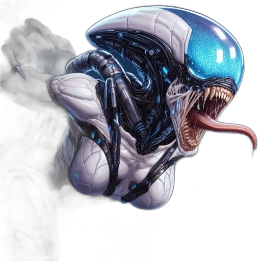 creature, mask, robot, concept art transparent PNG cut-out
