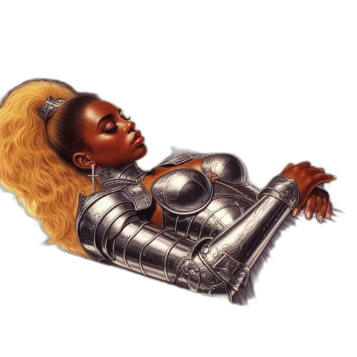 hair, robot, weapon, concept art transparent PNG cut-out