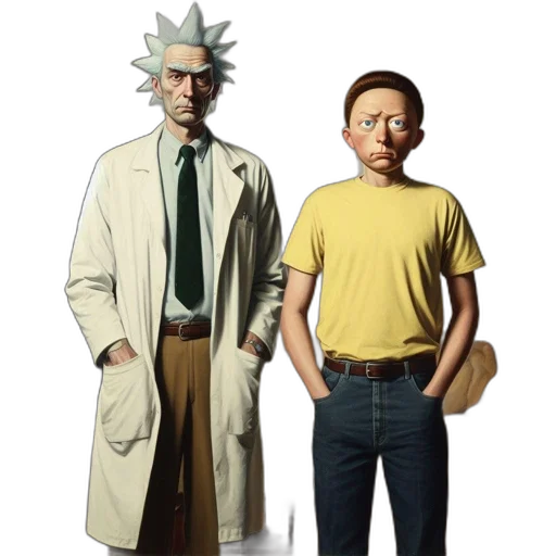 jacket, mask, staff, creature transparent PNG cut-out