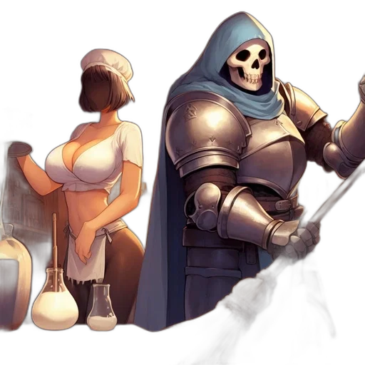 sword, weapon, staff, robot transparent PNG cut-out