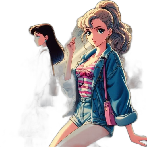 jacket, dress, concept art, comic book art transparent PNG cut-out