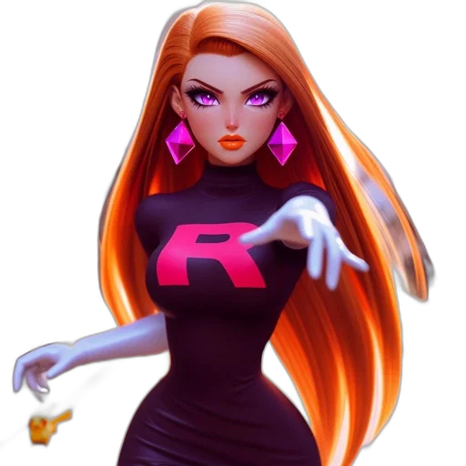 dress, concept art, 3d render, cartoon transparent PNG cut-out