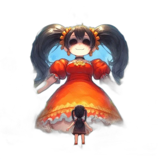 dress, creature, mask, crown transparent PNG cut-out