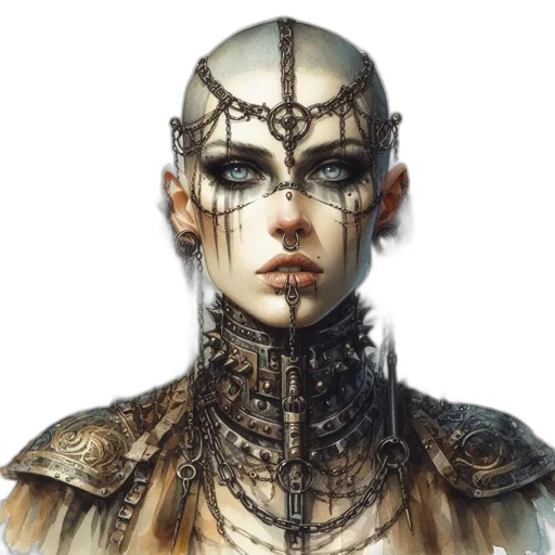robot, face, mask, jewelry transparent PNG cut-out
