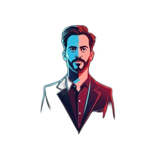 jacket, face, robot, cartoon transparent PNG cut-out
