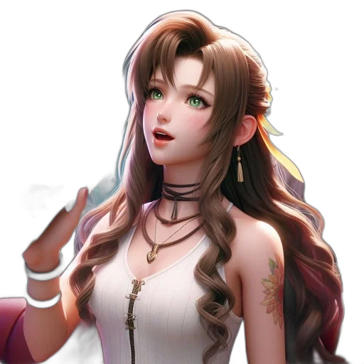 dress, staff, fantasy art, concept art transparent PNG cut-out
