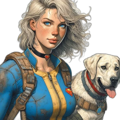 comic book art, concept art, fantasy art, pixel art transparent PNG cut-out