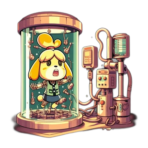 robot, staff, weapon, animal transparent PNG cut-out