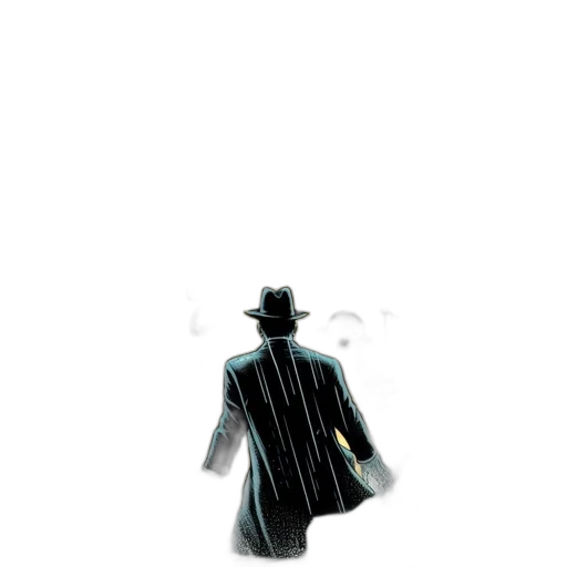 jacket, hat, robot, umbrella transparent PNG cut-out