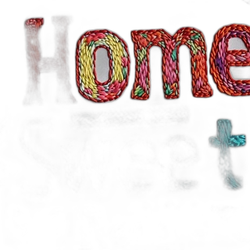 3d render, concept art, photorealistic, embroidery transparent PNG cut-out