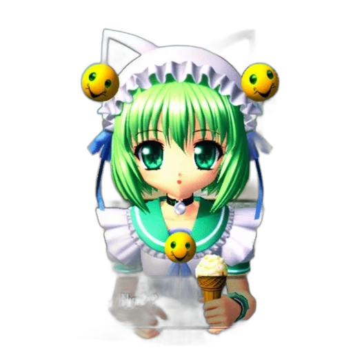 staff, robot, creature, 3d render transparent PNG cut-out