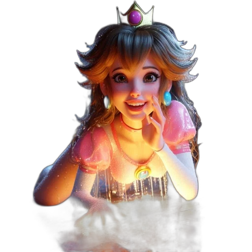 crown, staff, face, dress transparent PNG cut-out