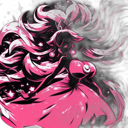 hair, dress, dragon, creature transparent PNG cut-out