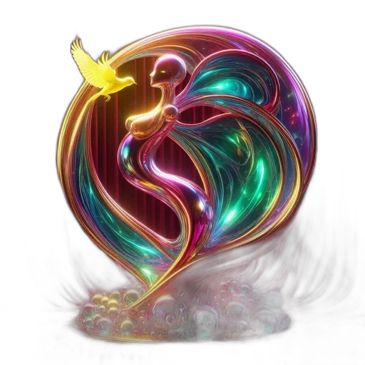 dragon, jewelry, fantasy art, 3d render transparent PNG cut-out