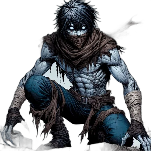 creature, mask, comic book art, concept art transparent PNG cut-out