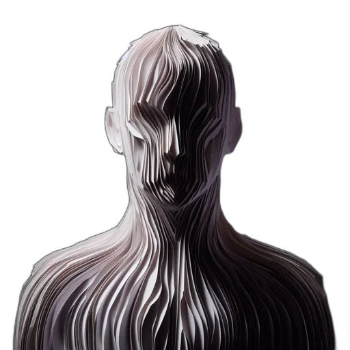 hair, mask, face, creature transparent PNG cut-out