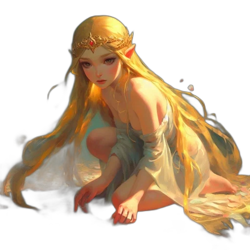 dress, dragon, creature, crown transparent PNG cut-out