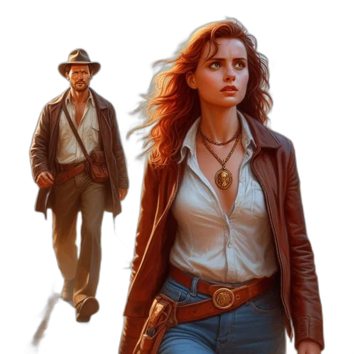concept art, comic book art, fantasy art, photorealistic transparent PNG cut-out