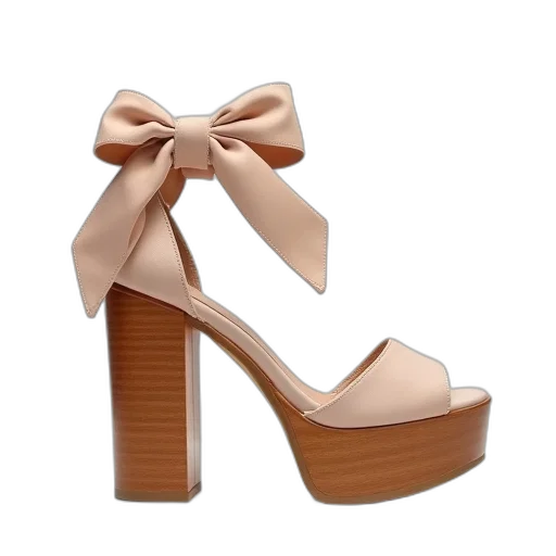 shoes, 3d render, earth tones, pastel transparent PNG cut-out