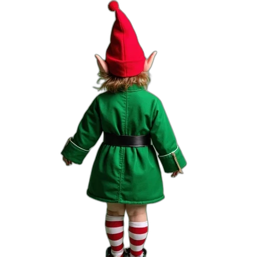 hat, staff, dress, green transparent PNG cut-out