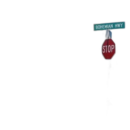 3d render, photorealistic, city street, stop transparent PNG cut-out