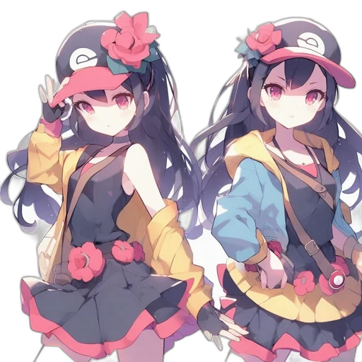 hat, anime, concept art, pixel art transparent PNG cut-out