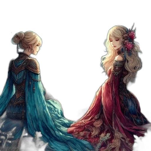 dress, crown, fantasy art, concept art transparent PNG cut-out