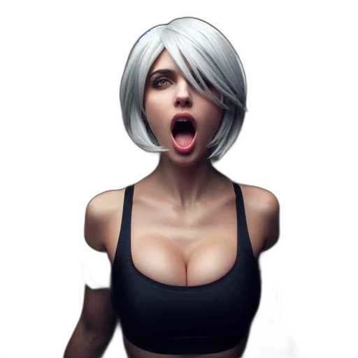 face, mask, creature, concept art transparent PNG cut-out